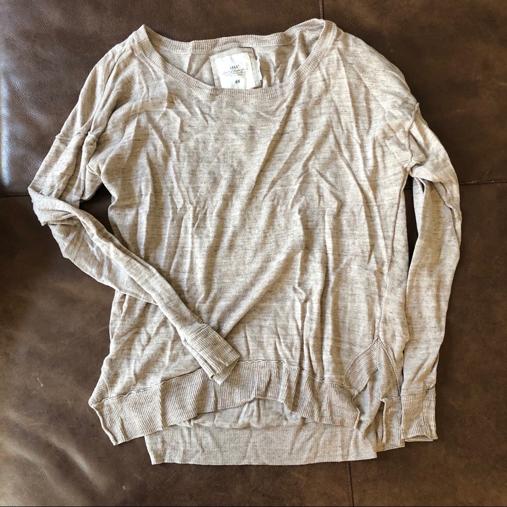 Basic Cream Sweater Shirt